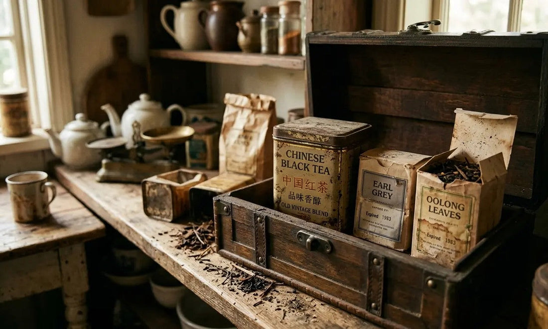 Boîte de thé en vrac avec date de conservation | La Bibliothéière