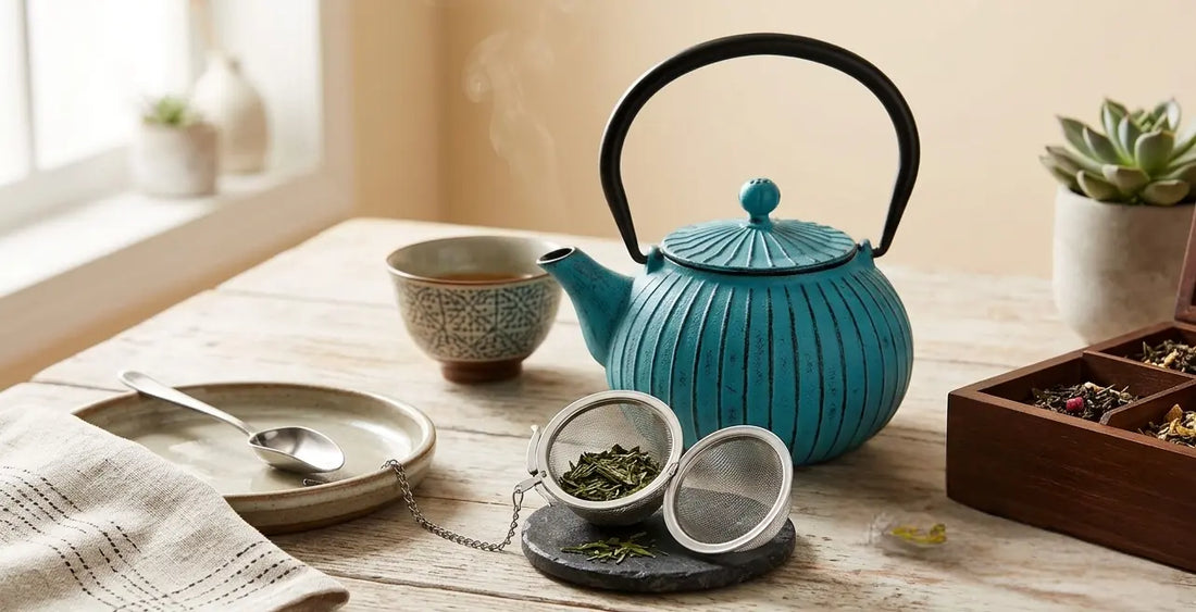 Infuseur, théière et cuillère doseuse de thé en vrac | La Bibliothéière