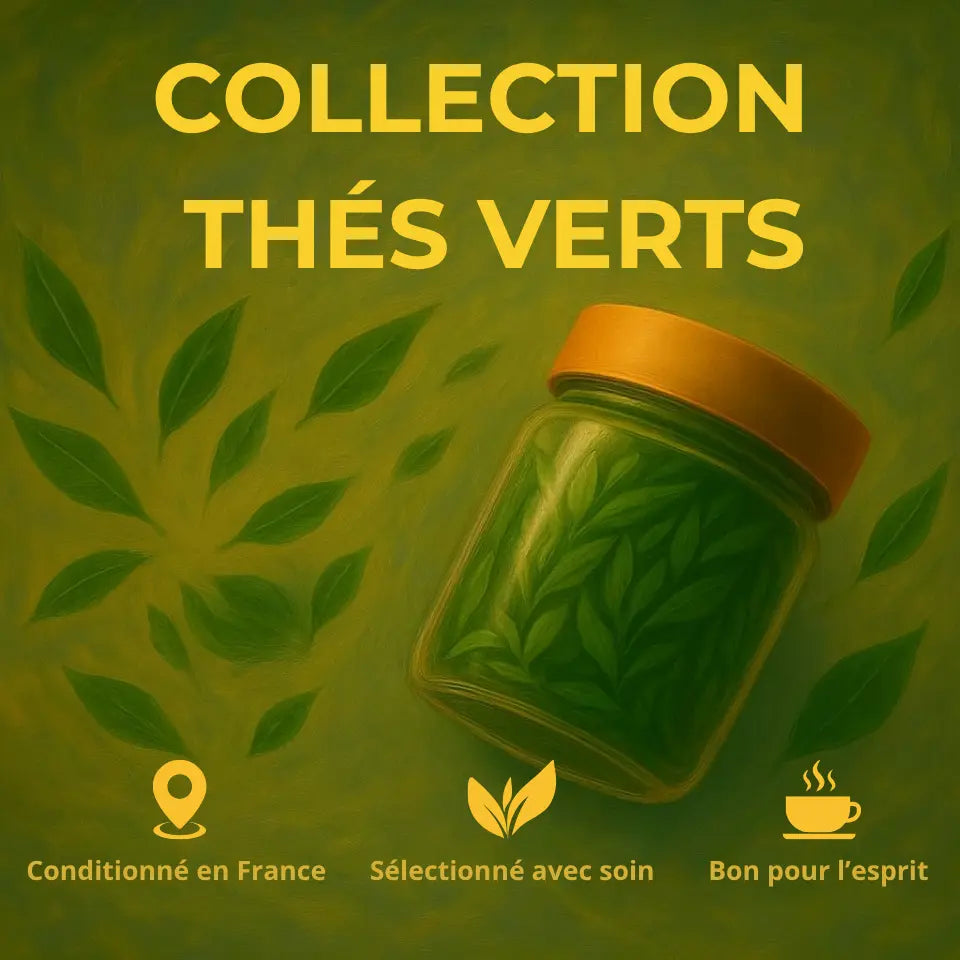 Thé vert en vrac sencha et mélanges fruités La Bibliothéière 