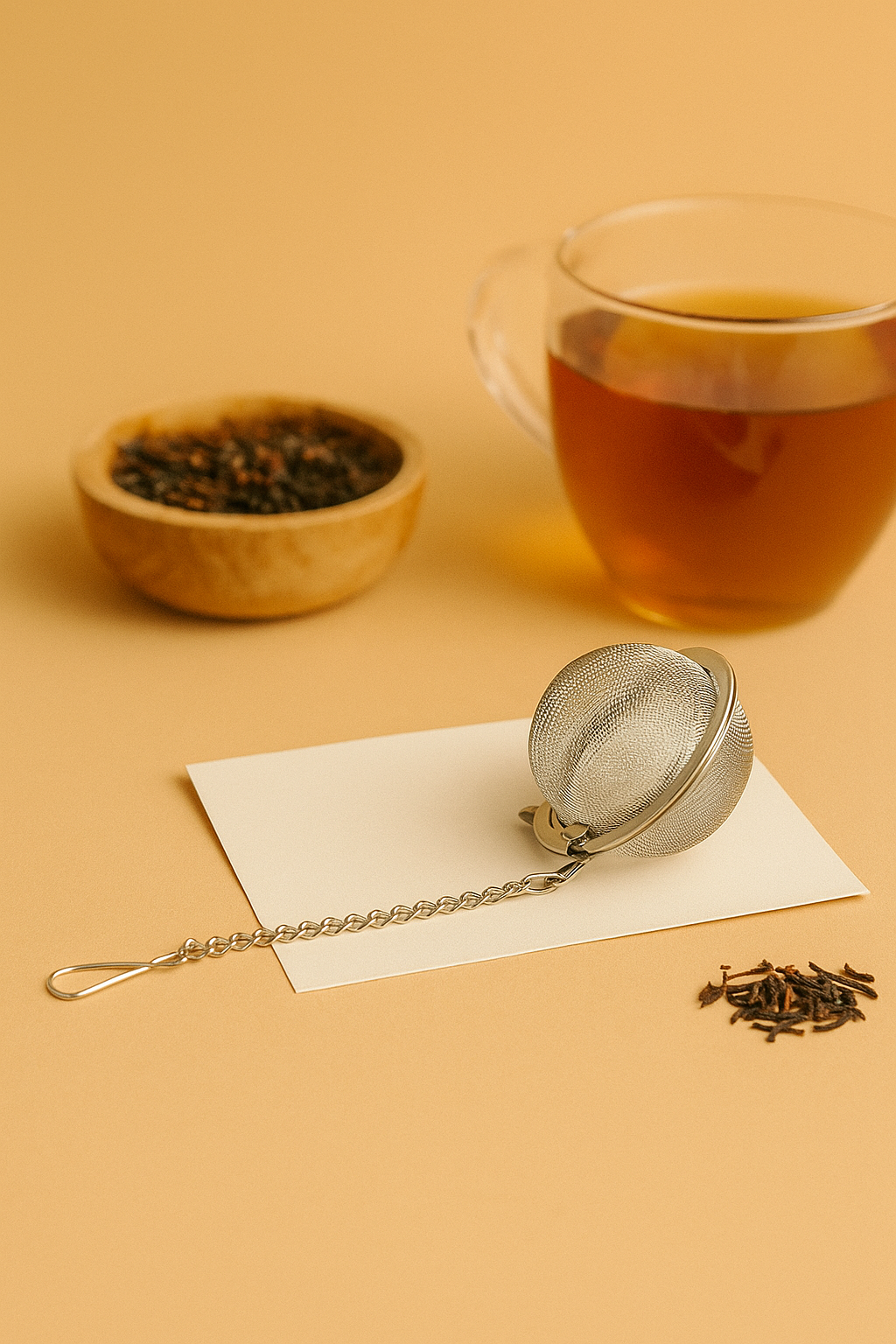 Accessoire infusion thé vrac, boule ronde 5 cm