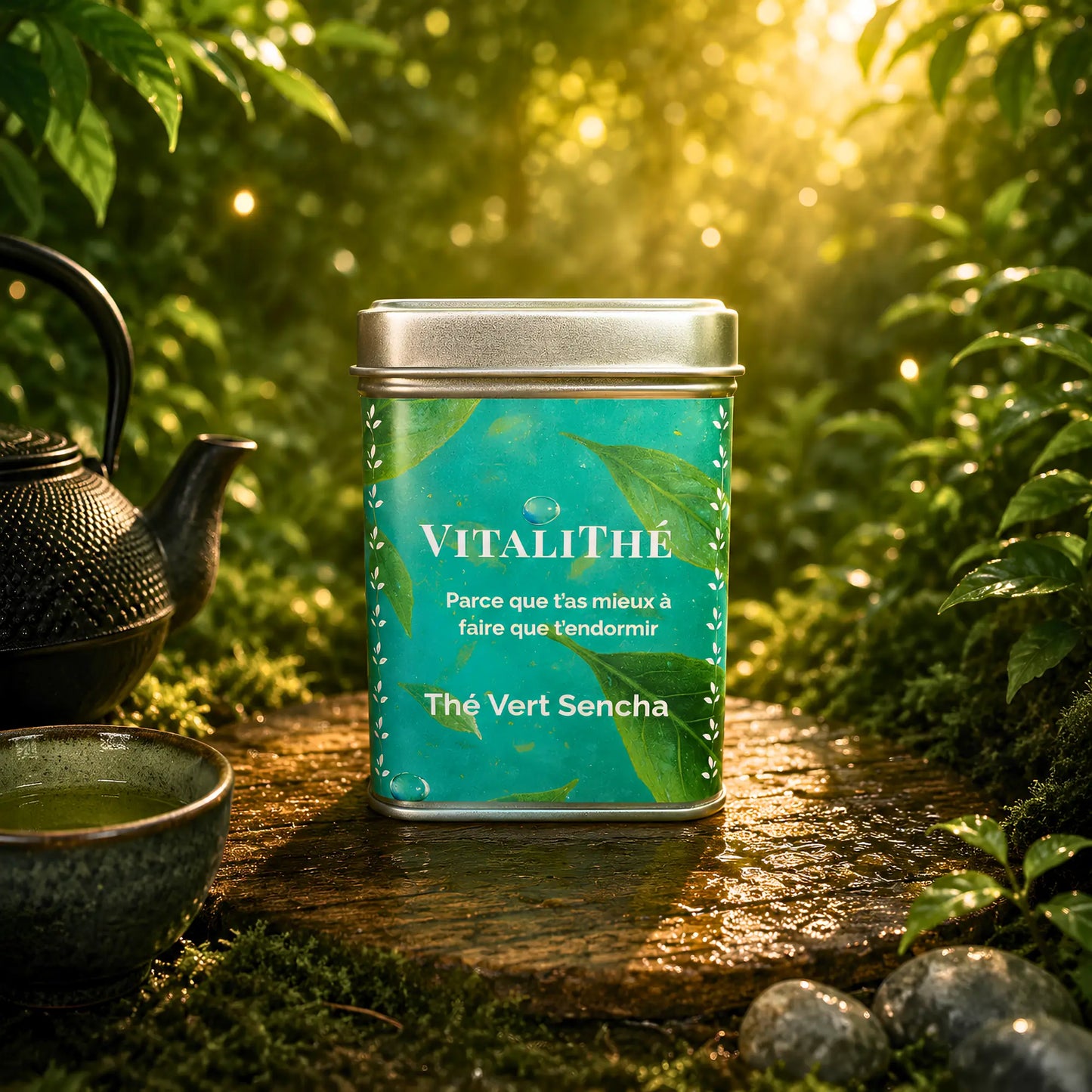 Boîte de thé vert sencha doux 50g
