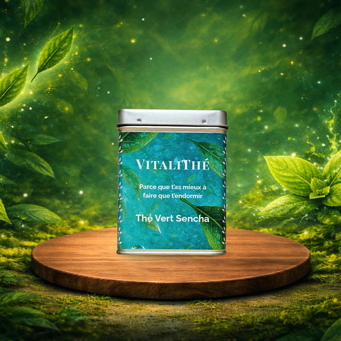 Boîte de thé vert sencha doux 100g feuilles entières