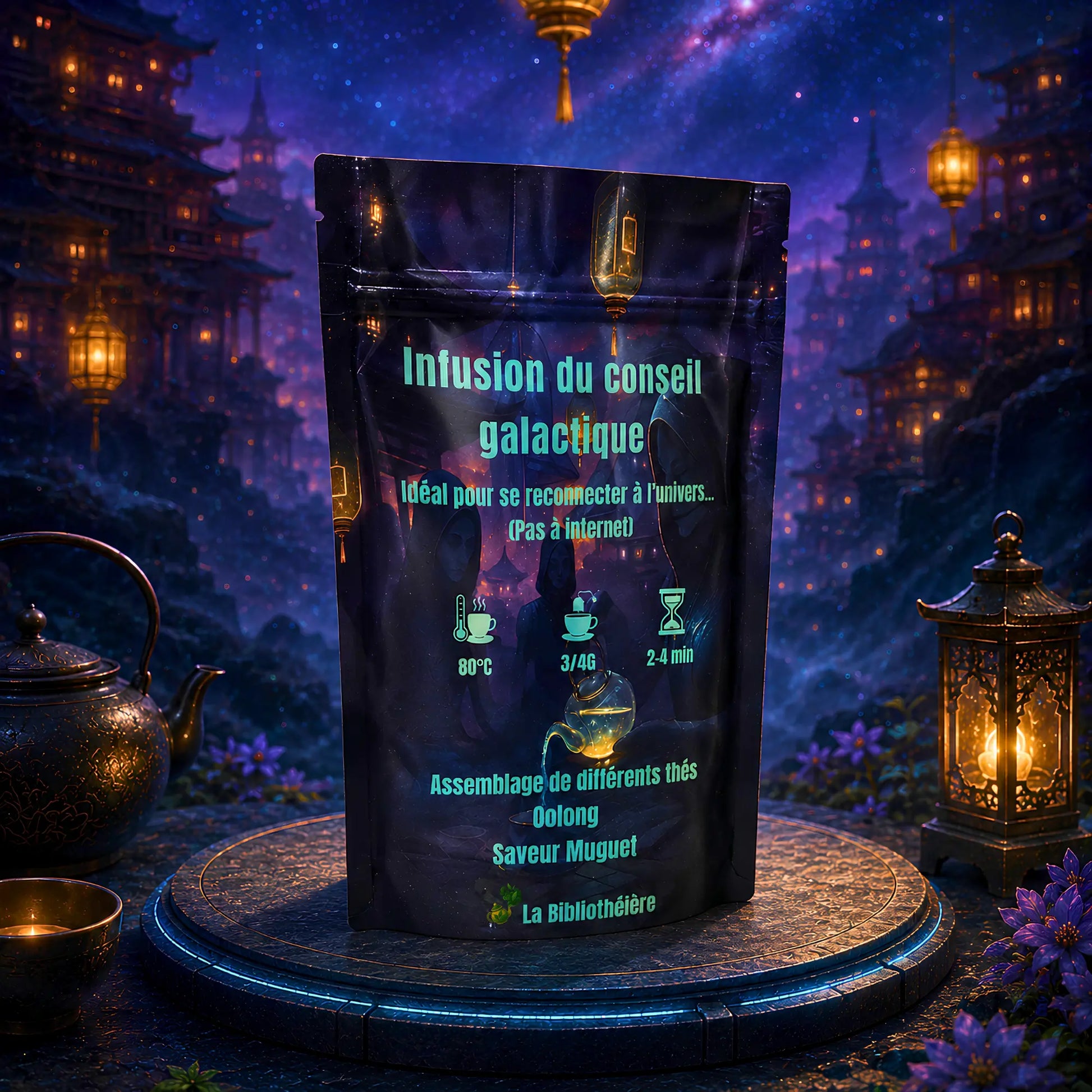 Sachet de thé oolong muguet 100g La Bibliothéière